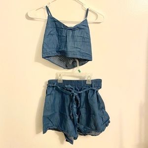 Blue Two Piece Outfit